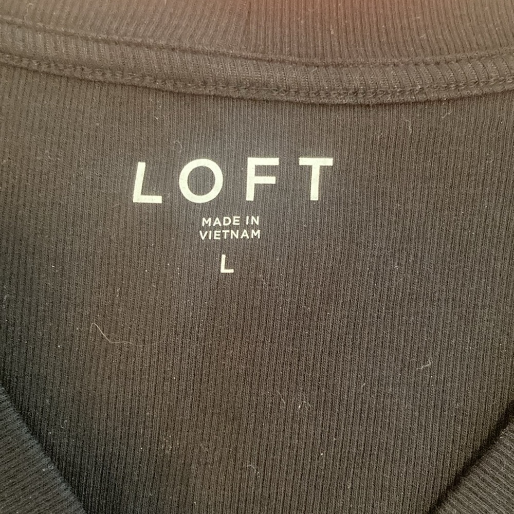 LOFT Ribbed Henley Tank - Picture 2 of 2
